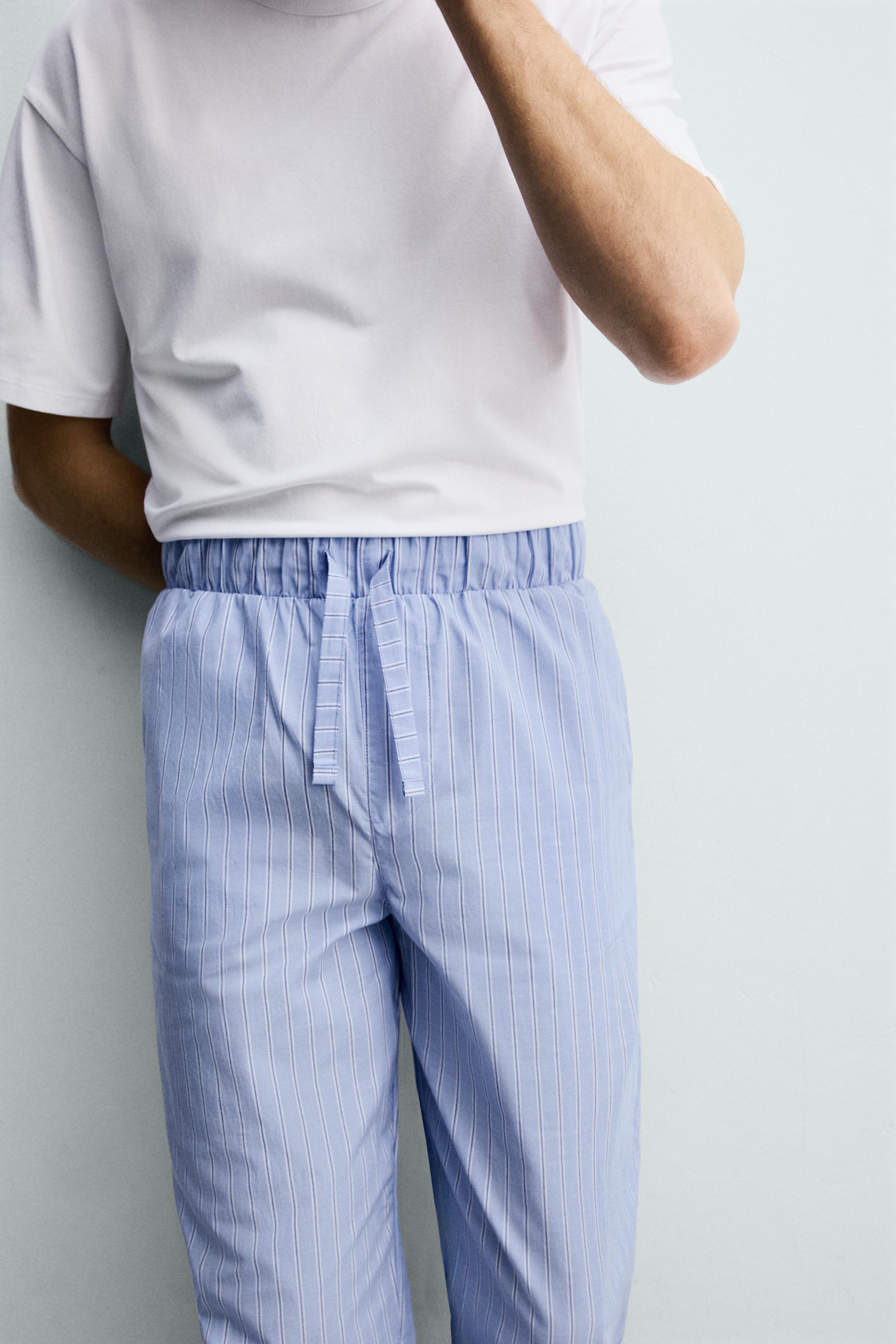STRIPED PANTS PAJAMA SET